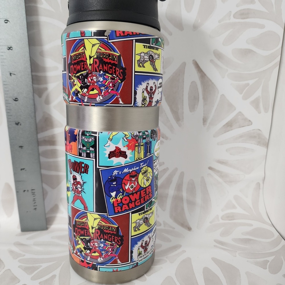Thermos Funtainer 12oz Stainless Steel Water Bottle Mighty Morphin Power Rangers - Picture 5 of 13